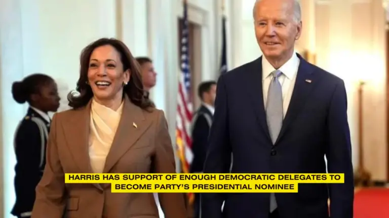 Harris Has Support Of Enough Democratic Delegates To Become Party’s Presidential Nominee