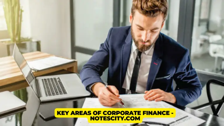 Key Areas Of Corporate Finance Notescity