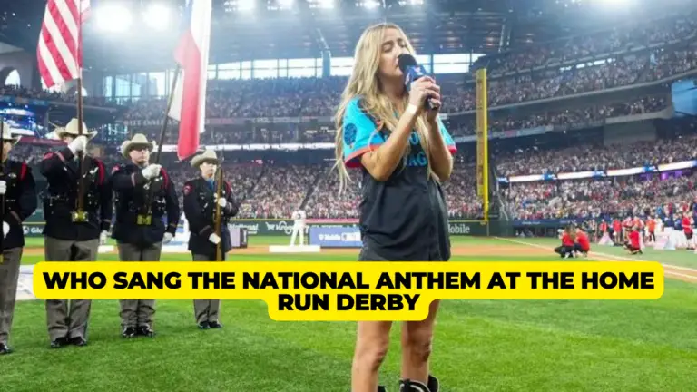 Who Sang the National Anthem at the Home Run Derby?