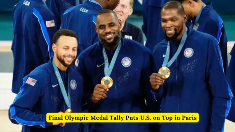 Final Olympic Medal Tally Puts U.s. On Top In Paris