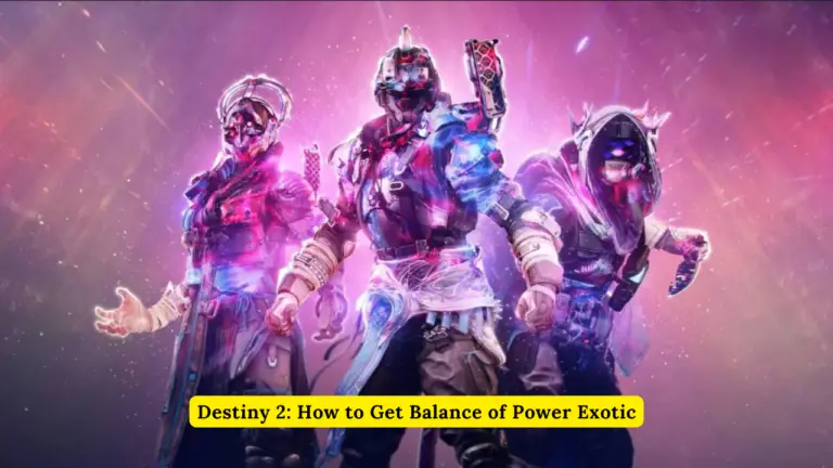 Destiny 2: How to Get Balance of Power Exotic