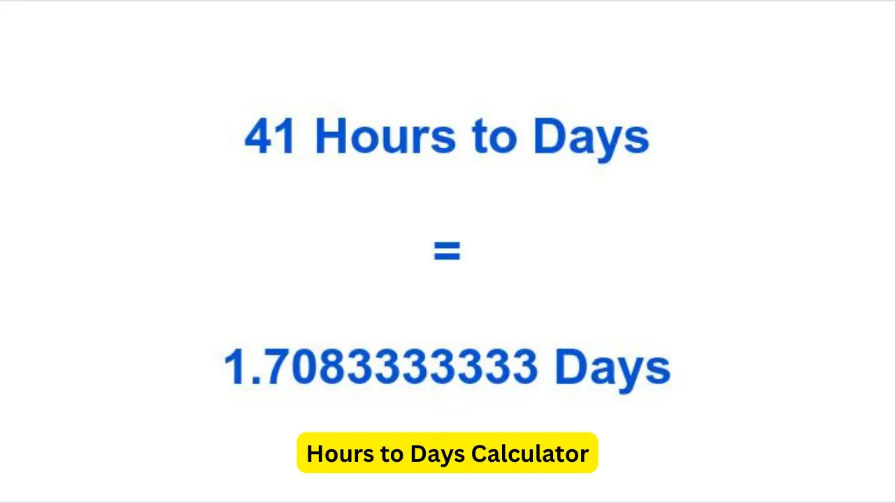 Hours To Days Calculator