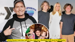 Charlie Sheen’s Twin Sons, Bob and Max, Make Rare Appearance With Mom, Brooke Mueller