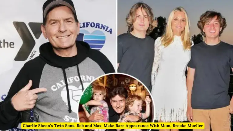 Charlie Sheen’s Twin Sons, Bob and Max, Make Rare Appearance With Mom, Brooke Mueller