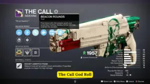 The Call God Roll