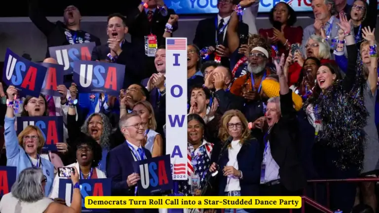 Democrats Turn Roll Call into a Star-Studded Dance Party