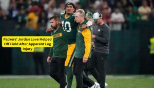 Packers' Jordan Love Helped Off Field After Apparent Leg Injury