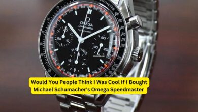 Would You People Think I Was Cool If I Bought Michael Schumacher's Omega Speedmaster